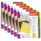 Charles Leonard Index Dividers with Pockets, 5-Tab, Assorted Colors, 5-Tab Set, PK6 48505ST - alternate 1